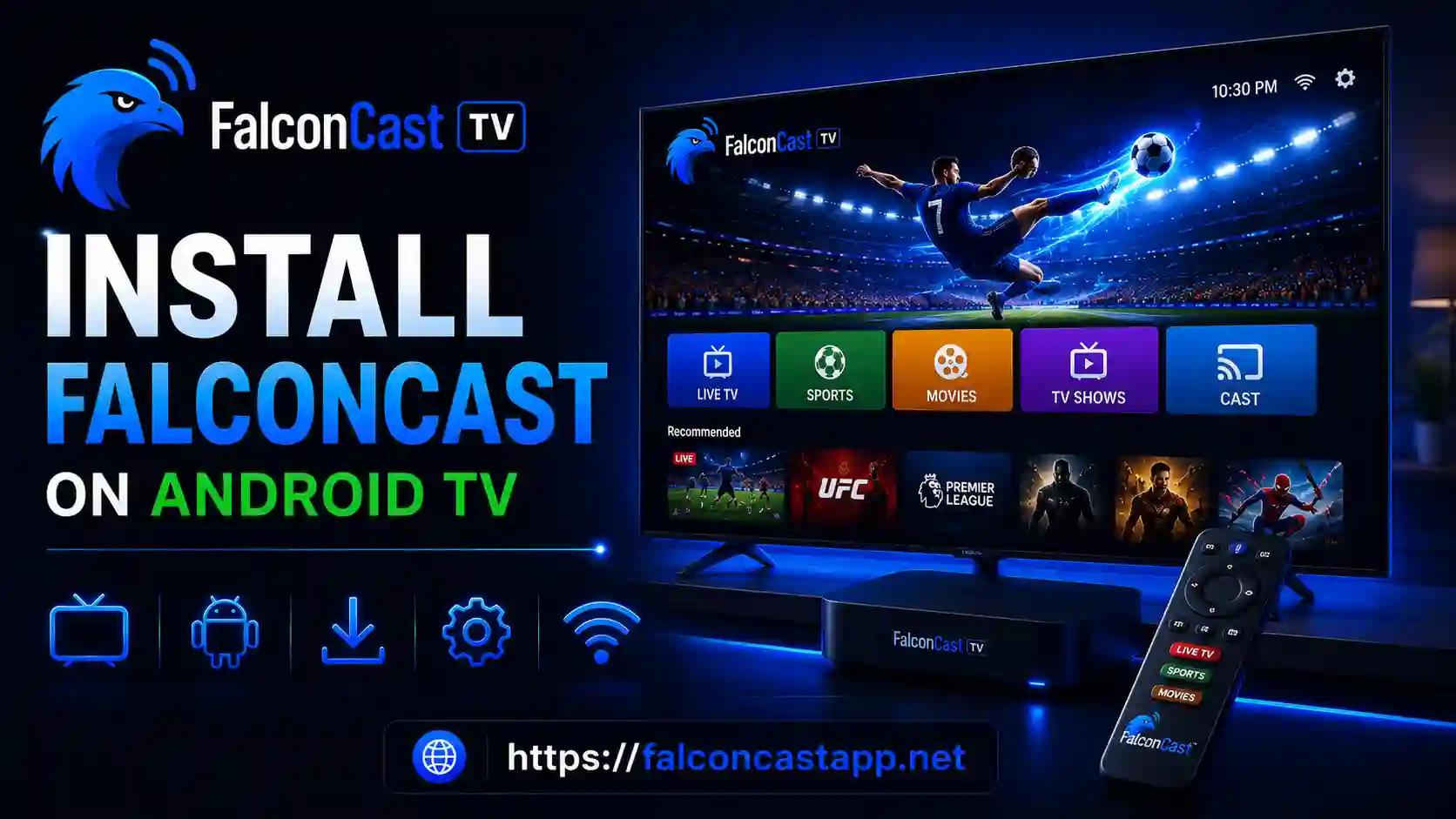 Install FalconCast on Android TV