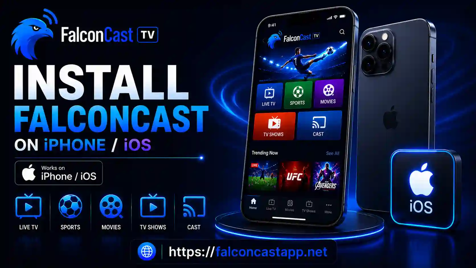 Install FalconCast on iPhone / iOS